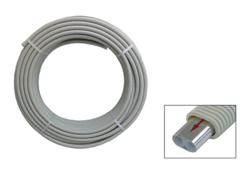 リビラック 追焚・暖房用 耐熱ポリエチレン管 10AX25m（線無） ペア BRPE10AW25【お取り寄せ商品】