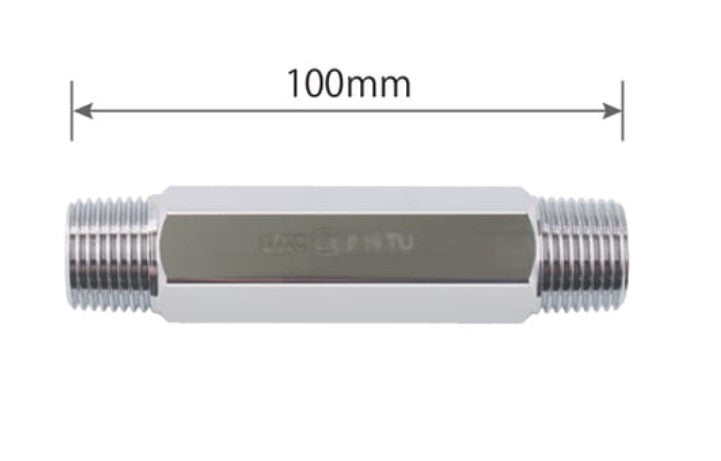 高橋産業 ねじ接続具 100mm R1/2XR1/2 UTIC-06-100【お取り寄せ商品】