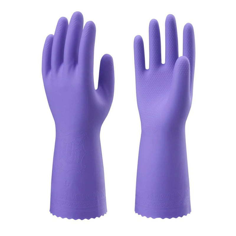 ショーワグローブ 塩化ビニル製化学防護手袋 133 Lサイズ 120双 バイオレット 裏毛付き 抗菌防臭加工【お取り寄せ商品】