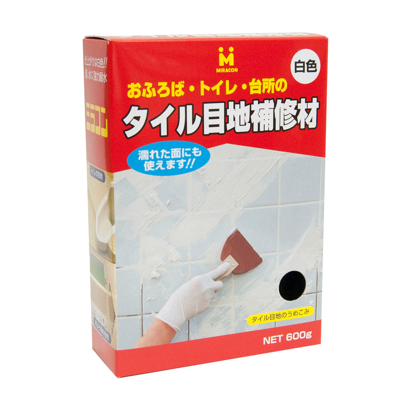 日本ミラコン産業 タイル目地材 600g 白 TM-600