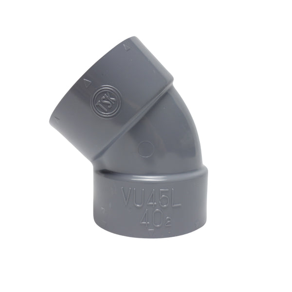 東栄管機 VU継手 45゜エルボ 呼び径40