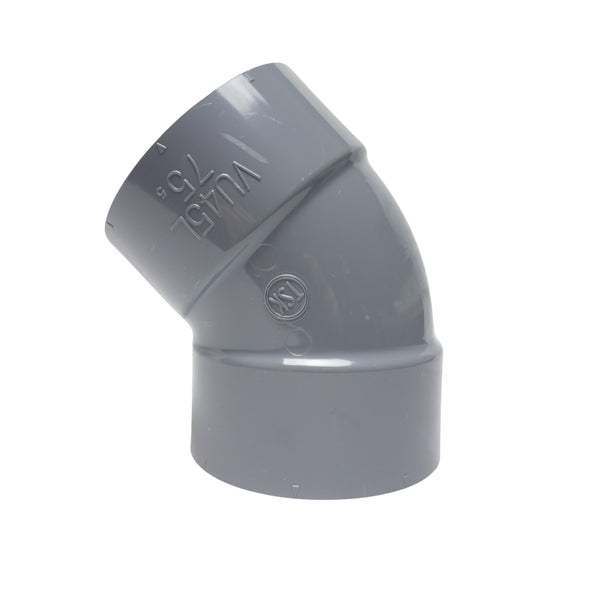 東栄管機 VU継手 45゜エルボ 呼び径75