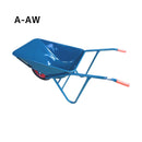 【法人限定】関越工業 3切A型一輪車セット グリーン A-AW／A-NP