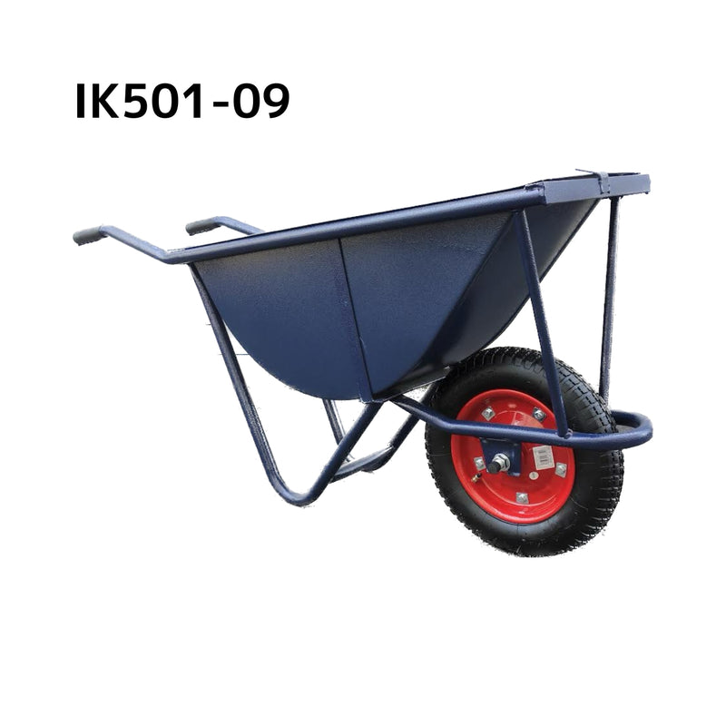 【法人限定】アイネット スチール一輪車 巾狭 タイヤセット