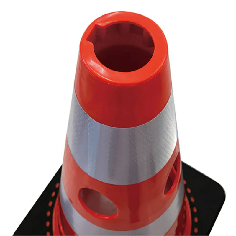 CAR BOY 穴あきコーン レッド CHRK-700RE／ブルー CHRK-700BL／グリーンイエロー CHRK-700GY 1個 水害 災害 テロ対策 PVC SDGs