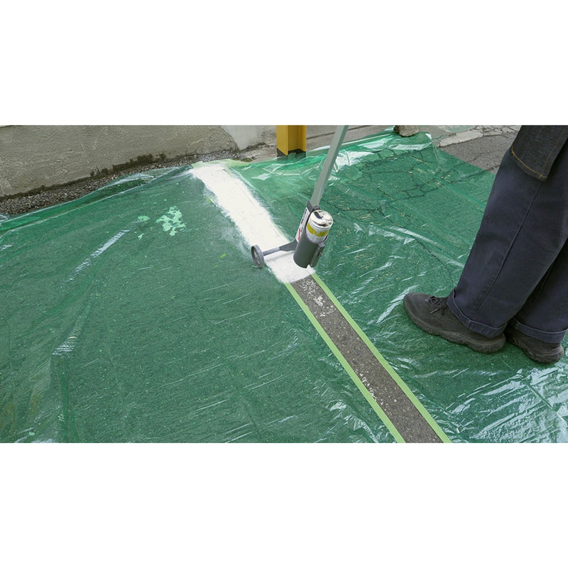 アサヒペン 道路線引き用スプレー 中線用 400ml 黒 1本／6本／48本セット