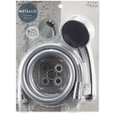 SANEI シャワーセット 節水25% メッキシャワヘッド メタリック調ホース1.6m アダプター付 PS3950-CTA-CC シルバー