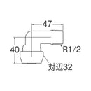 SANEI ポリパイジョントエルボ1種オス T62-1-13