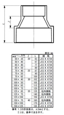 東栄管機 DV継手 異径ソケット 呼び径100X40