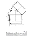 東栄管機 ライト管 45゜エルボ 呼び径150