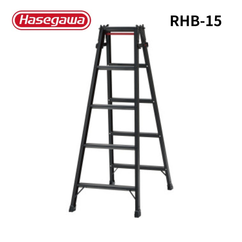 長谷川工業 梯子兼用脚立台 ブラック RHB-15