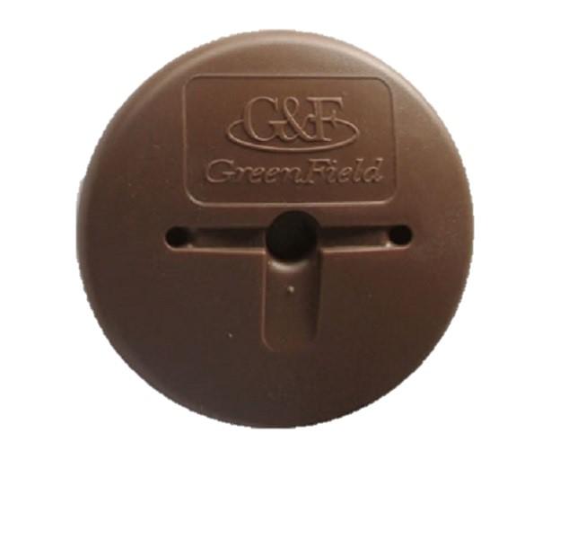 グリーンフィールド 防草ワッシャー ブラウン φ80mm WS-BR50 50枚入り