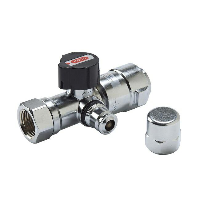 光陽産業 検査孔付フレキ ＵＩネジガス栓 １０Ａ ＧＢ３７１ＰＺ５－１０