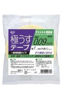 コニシ ボンド 極うすテープ 厚さ0.09mmX幅10mmX長さ20m #04770