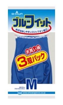 ショーワグローブ ブルーフィット No.181 M 3双パック