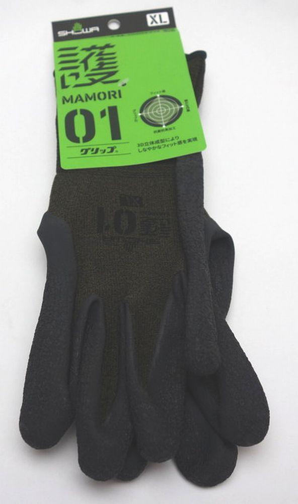 ショーワグローブ 護(MAMORI) 01グリップ XLサイズ ODグリーン