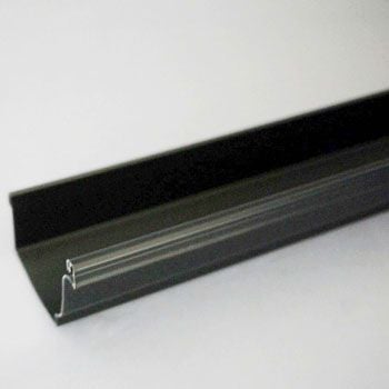 パナソニック シビルスケア PC50 軒樋 ハーフカット ブラック 長さ1800mm MQC6130T2H