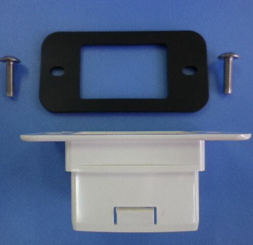 ダイコー化学工業 エクステリア用雨とい 角アタッチメント・パッキン ホワイト 45X30 ビス付