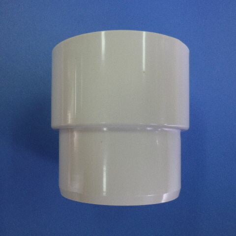 ダイコー化学工業 エクステリア用雨とい 丸ストレートジョイナー ホワイト 42型