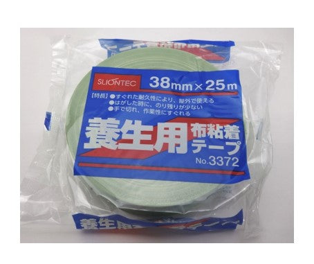 マクセル スリオンテック 布養生テープ 38mmX25m ライトグリーン No.3372