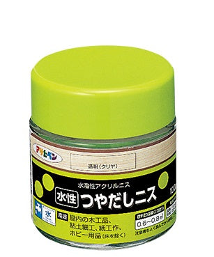 アサヒペン 水性つや出しニス クリア 100ml クラフト