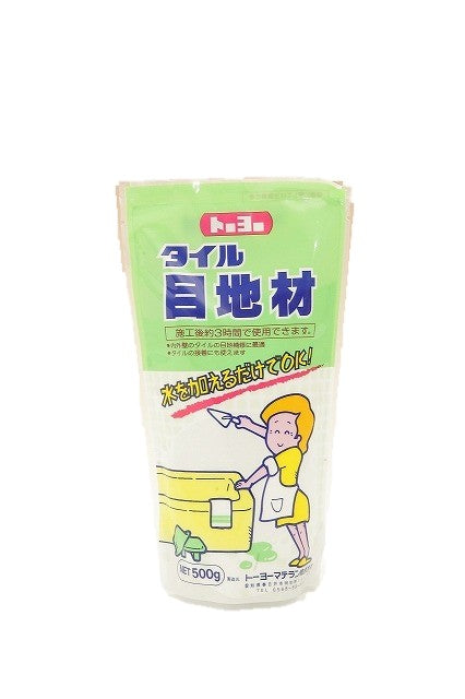 トーヨーマテラン タイル目地材 スタンドパック 0.5kg 白色