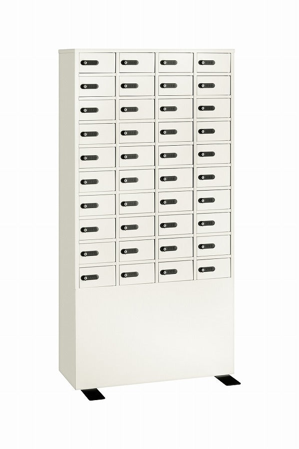 エーコー 多人数用ロッカー LK LOCKER LK-340 鍵+ダイヤルタイプ 4列10段40人用 非耐火製品